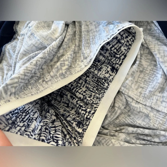 SOMA Soft Jersey Sleeveless Short Swing Bra Dress Retro Dash Mini White Blue XS - Picture 10 of 12